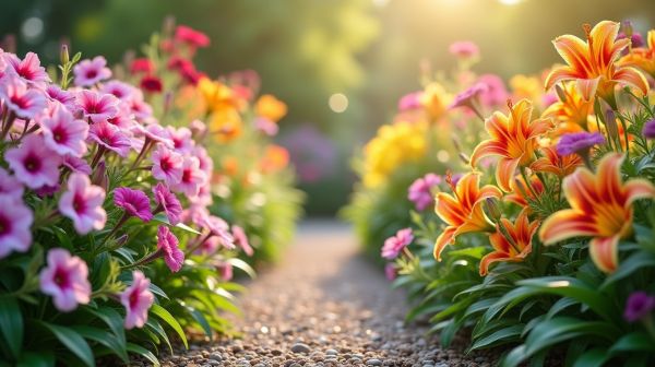 Plates-bandes fleuries : plantes vivaces et annuelles pour un jardin coloré