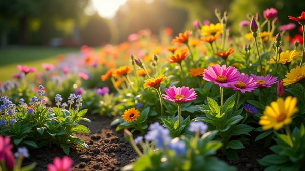Plates-bandes fleuries : plantes vivaces et annuelles pour un jardin coloré